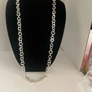 💍💎 SALE Bold Silver Chain Necklace